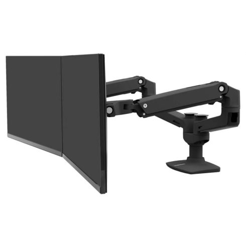 ERGOTRON LX Dual Side-by-Side Arm matt fekete