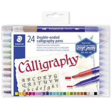   STAEDTLER Calligraph Duo Kalligrafikus marker készlet 2.0/3.5 mm kétvégű 24 szín