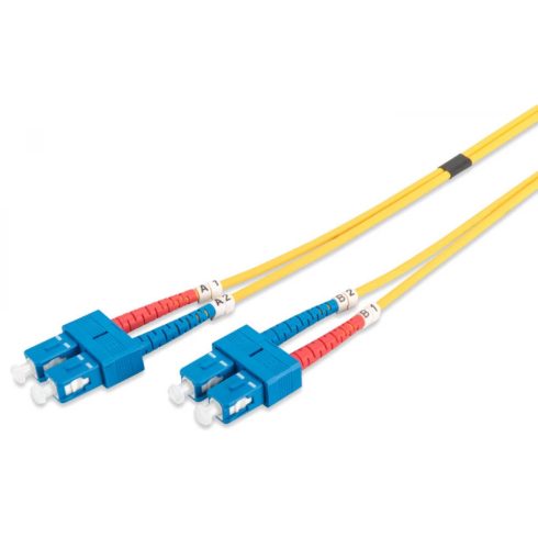 DIGITUS Fiber Optic SC Összekötő Sárga 10m DK-2922-10