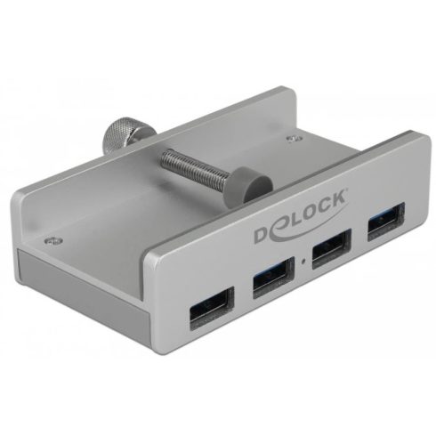 DELOCK Külső USB 3.0 hub 4 bemenettel záró csavarral