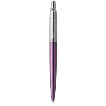   PARKER Golyóstoll 0.7mm ezüst színű klip victoria ibolya kék tolltest Royal Jotter kék