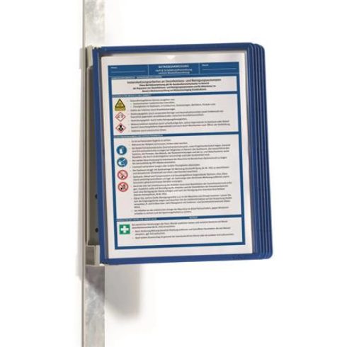 DURABLE VARIO Bemutatótábla tartó fali mágneses 5db bemutatótáblával 5 MAGNET sötétkék