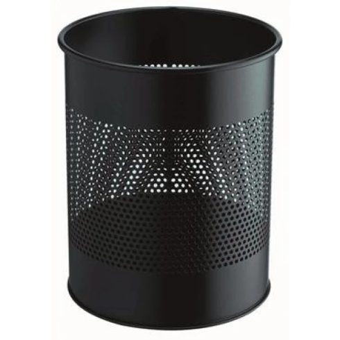 DURABLE Papírkosár fém 15 liter fekete