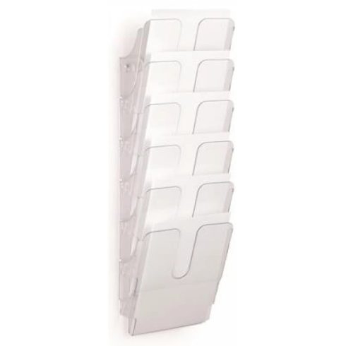 DURABLE Prospektustartó fali álló A4 FLEXIPLUS 6 áttetsző