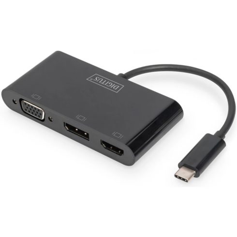 DIGITUS USB-C 3in1 Triple Monitor Adapter (HDMI - DP - VGA)