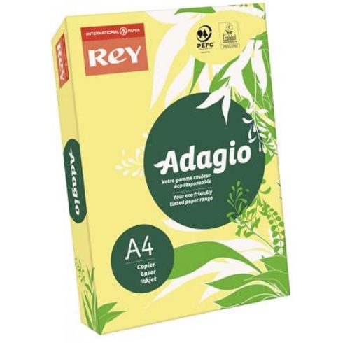 REY Másolópapír színes A4 80 g Adagio neon banán