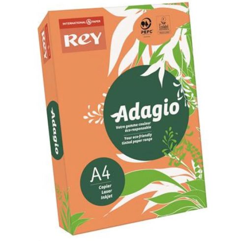 REY Másolópapír színes A4 80 g Adagio neon mandarin