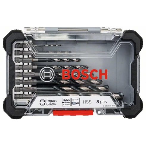 BOSCH Impact Control HSS fúrókészlet 8 darabos