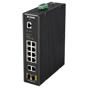   D-LINK DIS-200G-12PS Industrial Gigabit Smart Managed PoE Switch