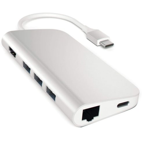 SATECHI Type-C Multi-Port Adapter 4K with Ethernet ezüst