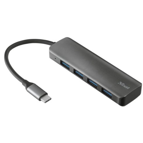 TRUST 23328 Halyx Aluminium USB-C to 4-Port USB-A 3.2 Hub