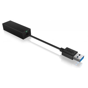 ICY BOX IB-AC501a USB 3.0 UTP Átalakító 10cm 1Gbps fekete