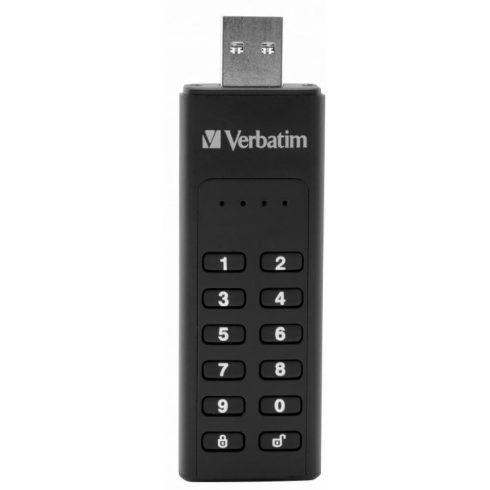 VERBATIM Keypad Secure 64GB USB 3.0 Fekete