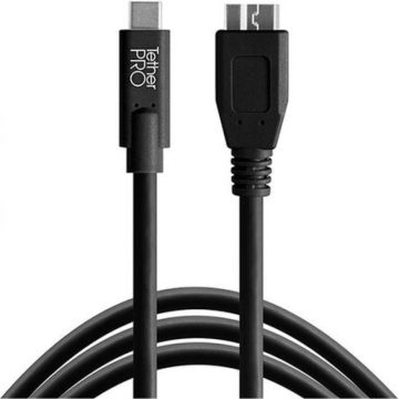 TETHERTOOLS USB3.0 Type C - Micro-B 4.6m fekete