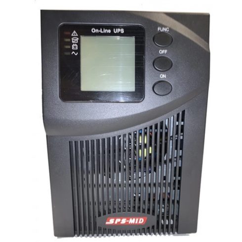 SPS MID 1000VA PF 1.0 ONLINE torony UPS LCD kijelzővel