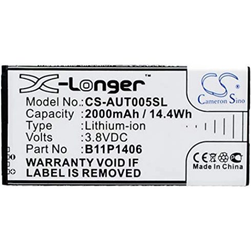CAMERON SINO X-Longer Asus PadFone X Mini 4.5 utángyártott akkumulátor 2000mAh 3.8V