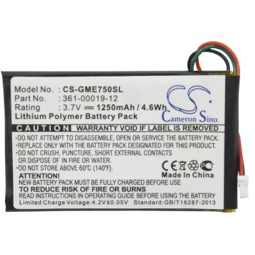   CAMERON SINO GME750SL Garmin 3.7V 1250mAh utángyártott akku Li-Polymer