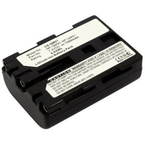 REALPOWER QM51 Sony 7.4V 1300mAh utángyártott akku Li-ion
