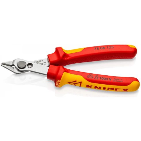 KNIPEX 78 06 125 Műszerészfogó oldalcsípő 125mm 1000V szigetelt
