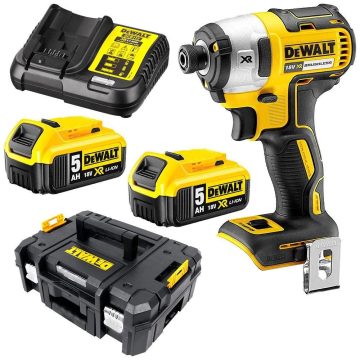   DEWALT DCF887P2-QW Akkumulátoros ütvecsavarozó + 2x5.0Ah akku + töltő + koffer