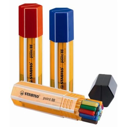 STABILO Point 88 Big Point Box Tűfilc készlet 0.4 mm 20 különböző szín