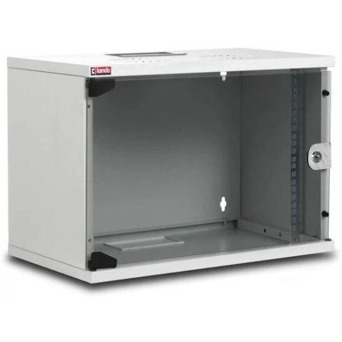 LANDE 19" 9U 540x400 szürke fali rack szekrény LN-SH09U5440-LG-F0