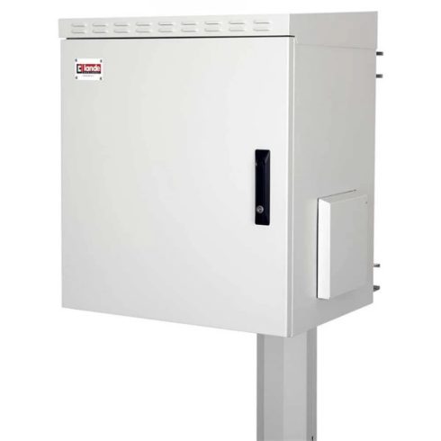 LANDE 19" 12U 600x450 kültéri szürke fali rack szekrény LN-SBO-IP5512U6045-LG