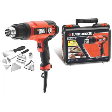   BLACK AND DECKER KX2200K Magas teljesítményű 2000W Hőlégfúvó 8 tartozékkal