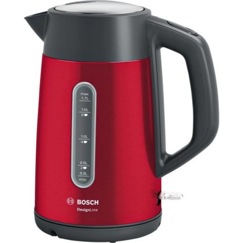 BOSCH TWK4P434 DesignLine Vízforraló 2400 W 1.7 l piros