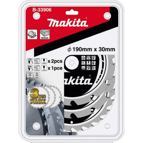MAKITA B-33906 Körfűrészlap készlet 190 x 30 x 1.4 mm