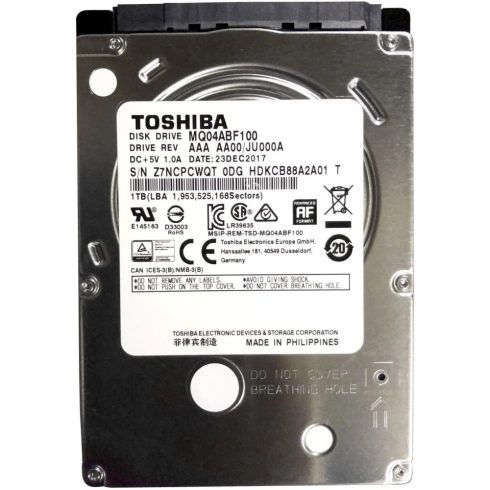 TOSHIBA MQ04 Series 1TB 2.5" 5400rpm 128MB SATA MQ04ABF100