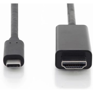   DIGITUS USB 3.1 Type C HDMI Átalakító Fekete 2m AK-300330-020-S