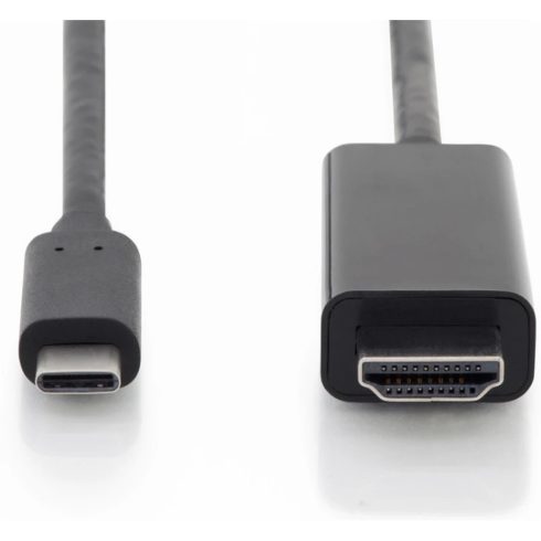 DIGITUS USB 3.1 Type C HDMI Átalakító Fekete 2m AK-300330-020-S