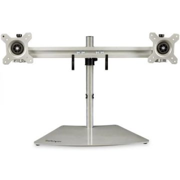 STARTECH Dual-Monitor Stand - Horizontal - Silver