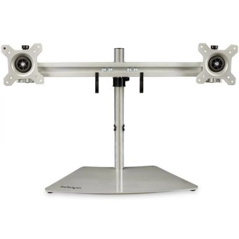STARTECH Dual-Monitor Stand - Horizontal - Silver