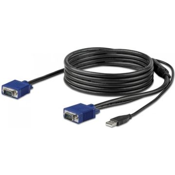 STARTECH VGA/D-Sub + USB Összekötő Fekete 3m RKCONSUV10