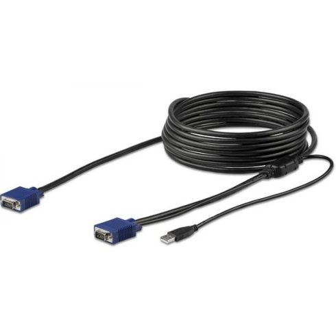 STARTECH VGA/D-Sub + USB Összekötő Fekete 4.6m RKCONSUV15
