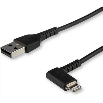   STARTECH USB Lightning Töltő/adatkábel Fekete 1m RUSBLTMM1MBR