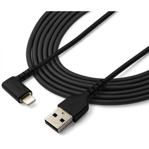 STARTECH USB Lightning Töltő/adatkábel Fekete 2m RUSBLTMM2MBR