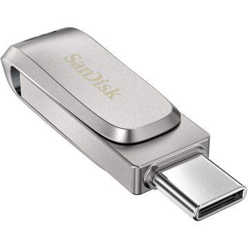   SANDISK Dual Drive Luxe 1000GB USB 3.1 + USB 3.1 Type C Ezüst