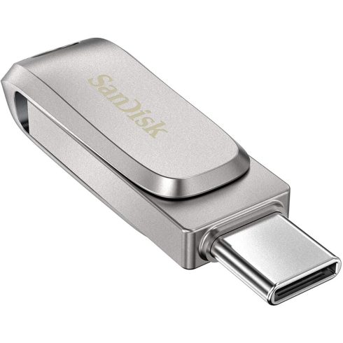SANDISK Dual Drive Luxe 64GB USB 3.1 + USB 3.1 Type C Ezüst