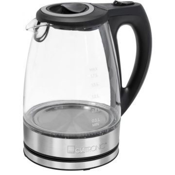 CLATRONIC WKS 3744 G Vízforraló 2200W 1.7L üveg / inox