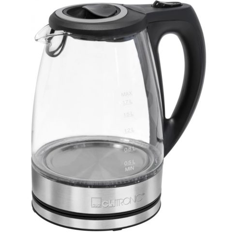 CLATRONIC WKS 3744 G Vízforraló 2200W 1.7L üveg / inox
