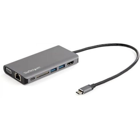 STARTECH USB C Multiport Adapter Portable Docking Station for Laptop/Tablet