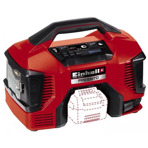 EINHELL Hibrid kompresszor Pressito akku és töltő nélkül