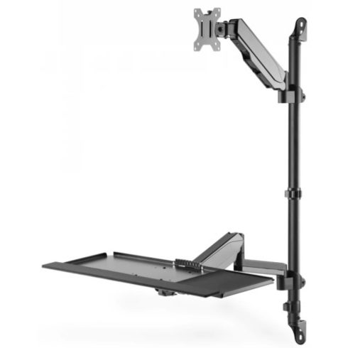 DIGITUS DA-90372 Flexible wall-mounted Stand/Sit workstation single monitor