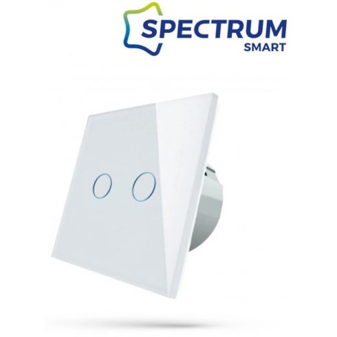 SPECTRUMLED WOJ05416 Smart 2 zónás/IP20 WiFi fehér kapcsoló