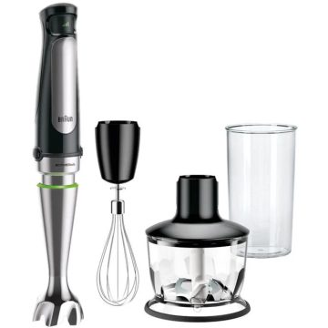   BRAUN MQ 7035X MultiQuick Kézi mixer 1000W fekete / szálcsiszolt rozsdamentes acél