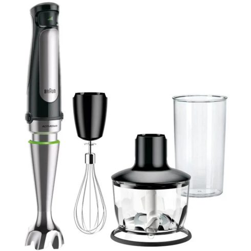 BRAUN MQ 7035X MultiQuick Kézi mixer 1000W fekete / szálcsiszolt rozsdamentes acél