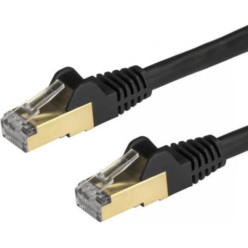 STARTECH UTP CAT6A Összekötő Fekete 7.5m 6ASPAT750CMBK